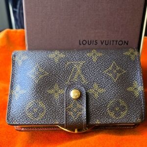 Louis Vuitton Brown Monogram Wallet Compact Design